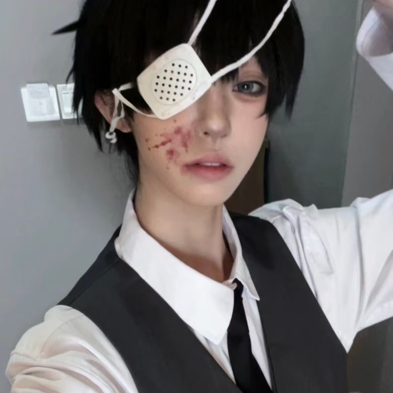 Tokyo Ghoul Mask - Biała opaska na oko w stylu