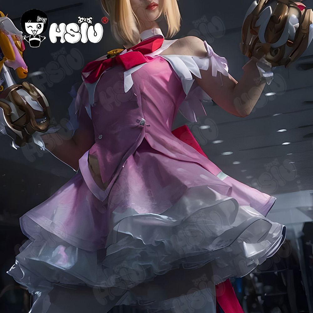 Cosplay Anime Pink Hair - Peruka do cosplayu Juno HSIU, blond,