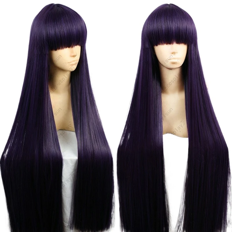 Anime Cosplay Long Black Hair - Sailor Mars Rei Hino 100CM długa
