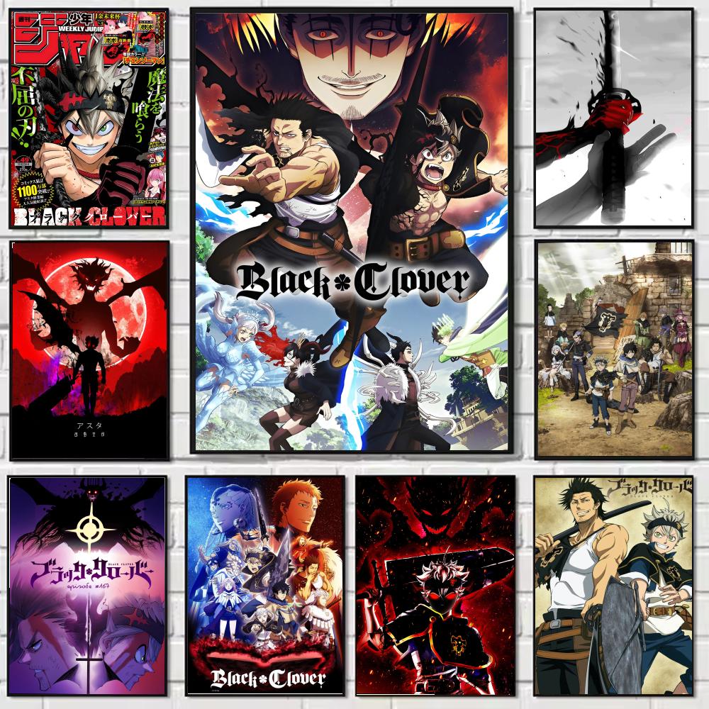 Black Clover Grimoire - Anime B-Black Hot Clover Plakat HD