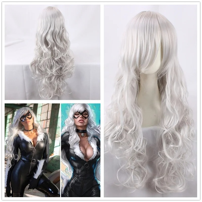 Peruka do cosplayu czarnego ko – Anime Cosplay Long Black Hair recenzja i cena