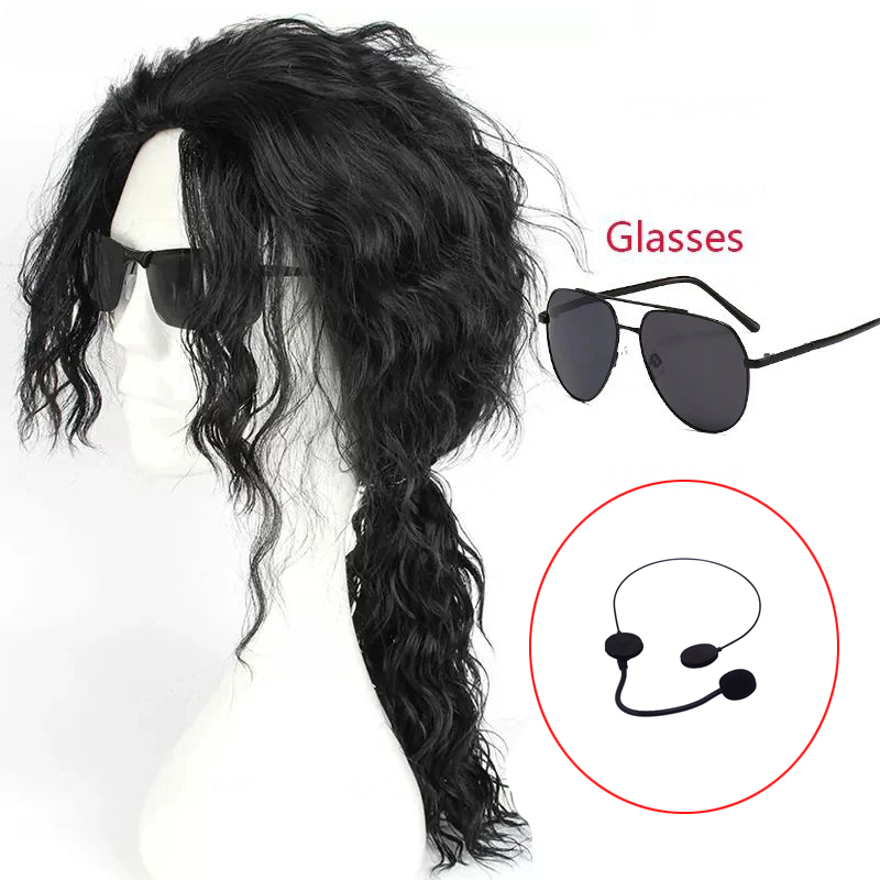 Peruka Michaela Jacksona do co – Anime Cosplay Long Black Hair recenzja i cena
