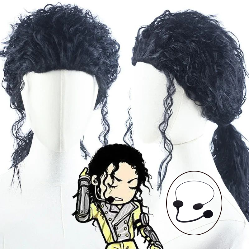 Peruka Michaela Jacksona do co – Anime Cosplay Long Black Hair recenzja i cena