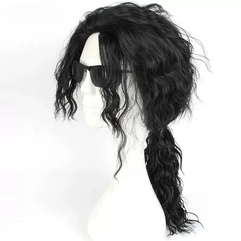Anime Michael Jackson Cosplay  – Anime Cosplay Long Black Hair recenzja i cena