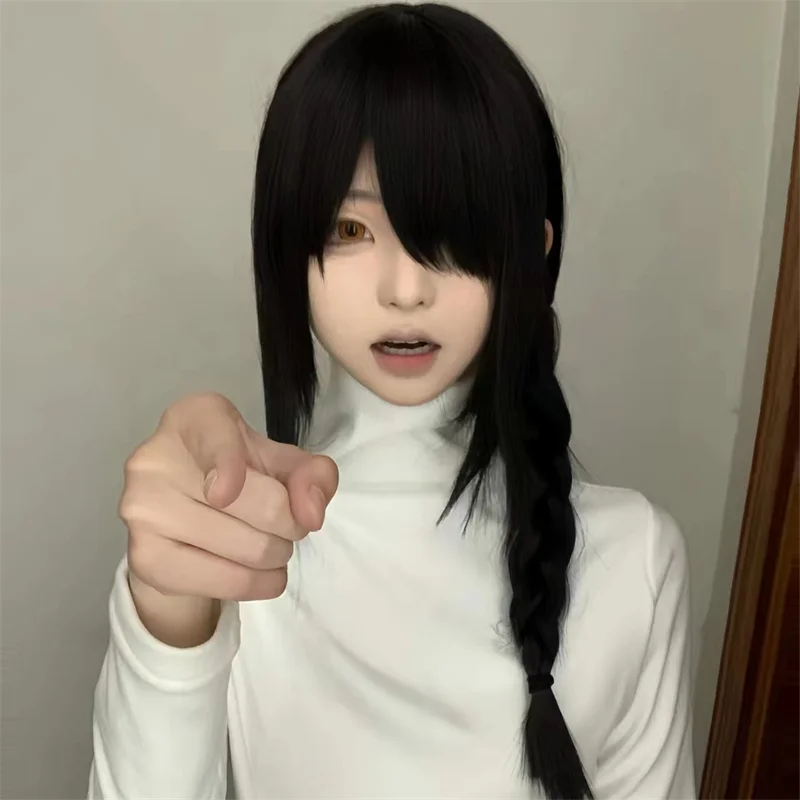 Peruka Cosplay Anime Chainsaw  – Anime Cosplay Long Black Hair recenzja i cena