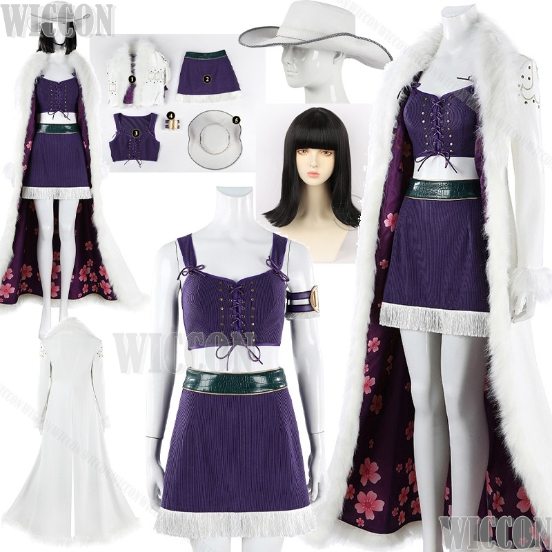 Kostium cosplay Nico z filmu a – Anime Cosplay Long Black Hair recenzja i cena
