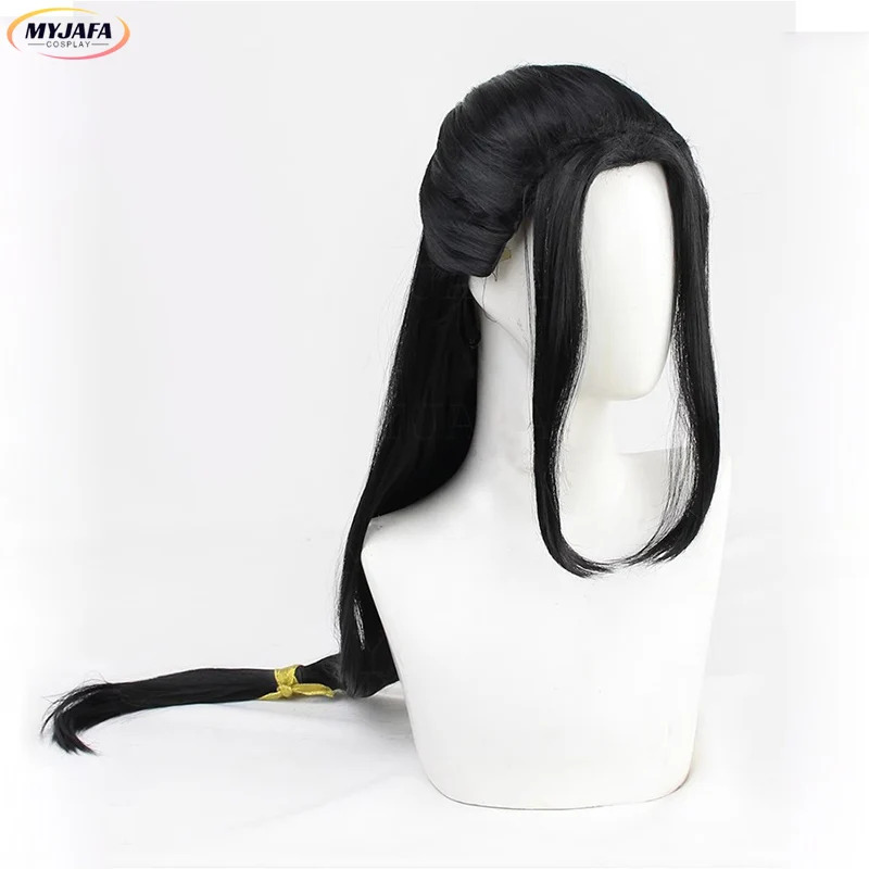 Peruka Cosplay CyJin Guangyao  – Anime Cosplay Long Black Hair recenzja i cena