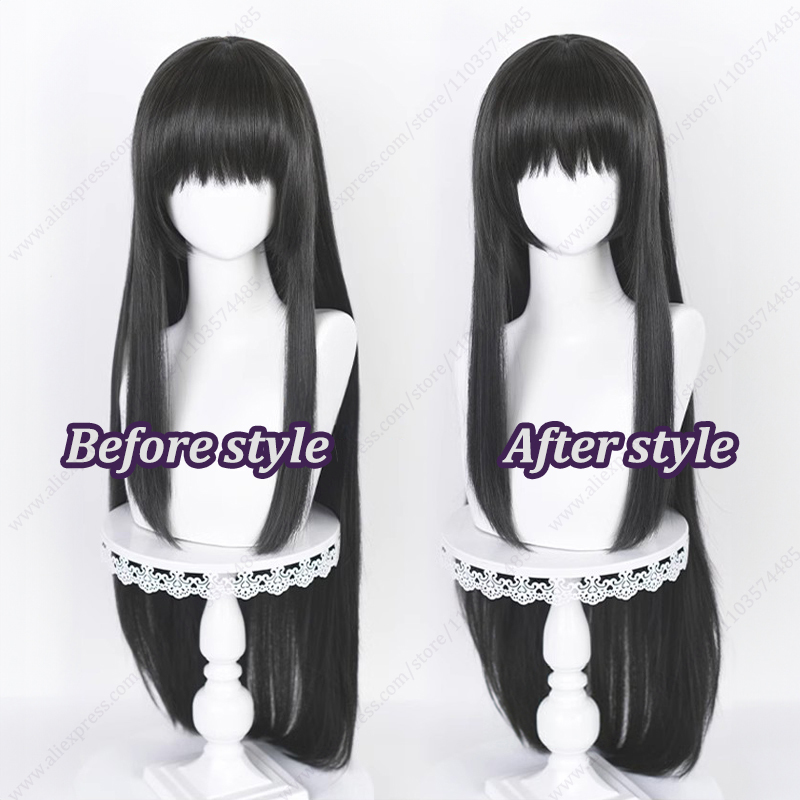 Akemi Homura 90cm długości pro – Anime Cosplay Long Black Hair recenzja i cena