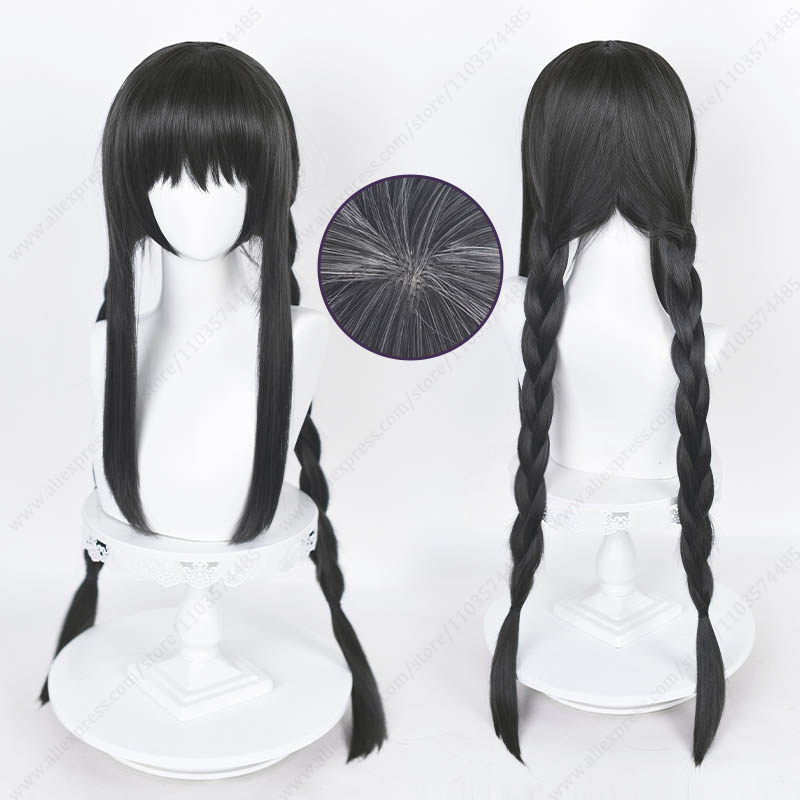 Akemi Homura 90cm długości pro – Anime Cosplay Long Black Hair recenzja i cena