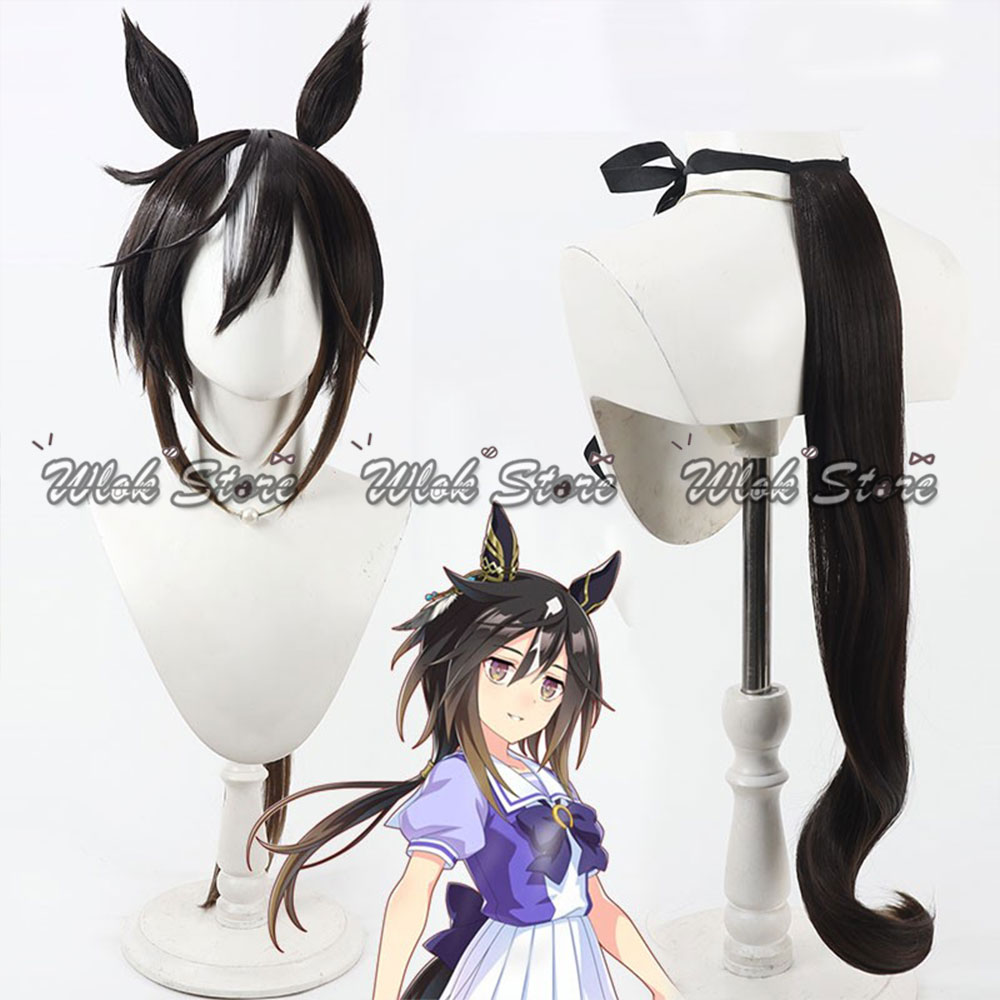 Peruka Cosplay Umamusume Prett – Anime Cosplay Long Black Hair recenzja i cena