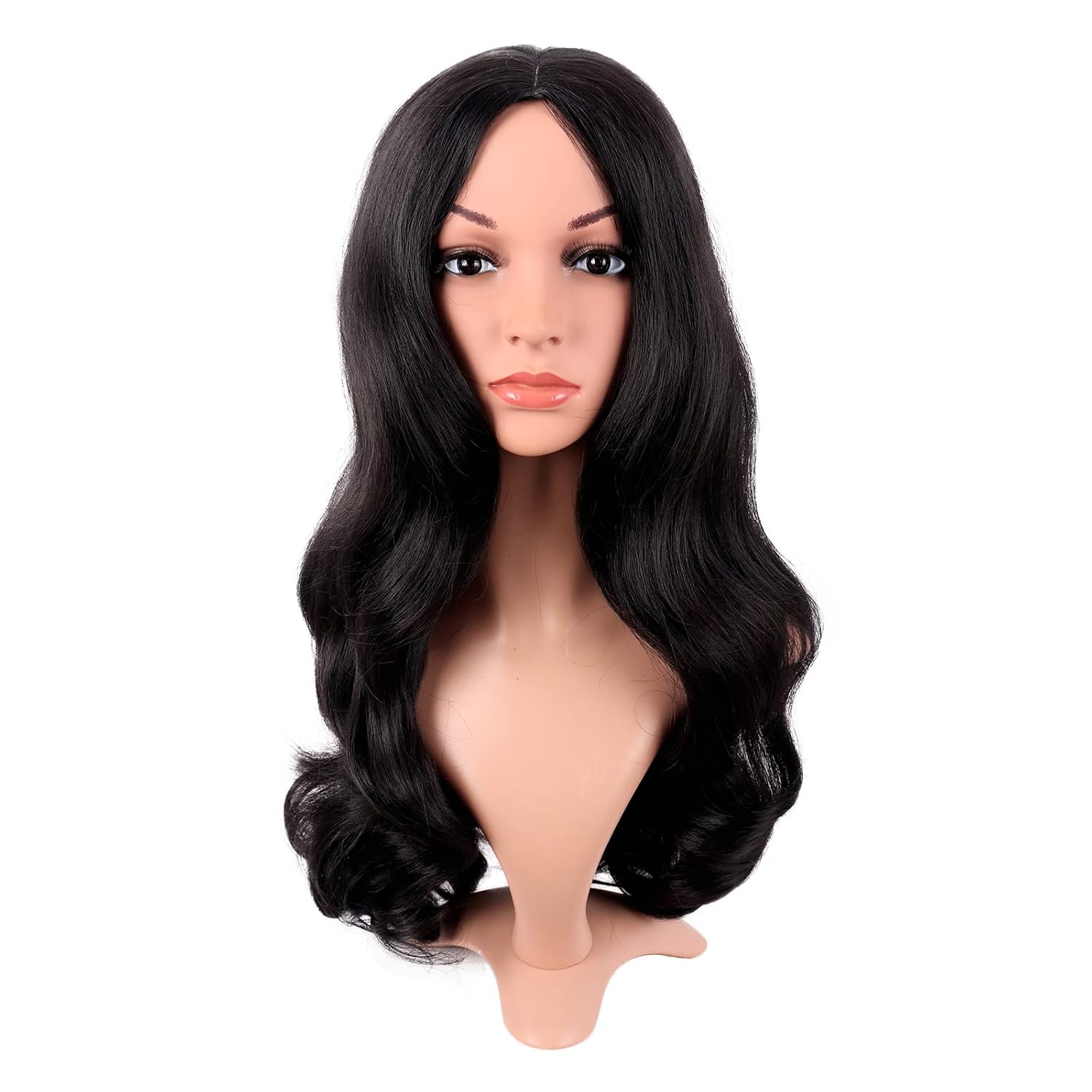 Długa Kręcona Peruka z Przedzi – Anime Cosplay Long Black Hair recenzja i cena