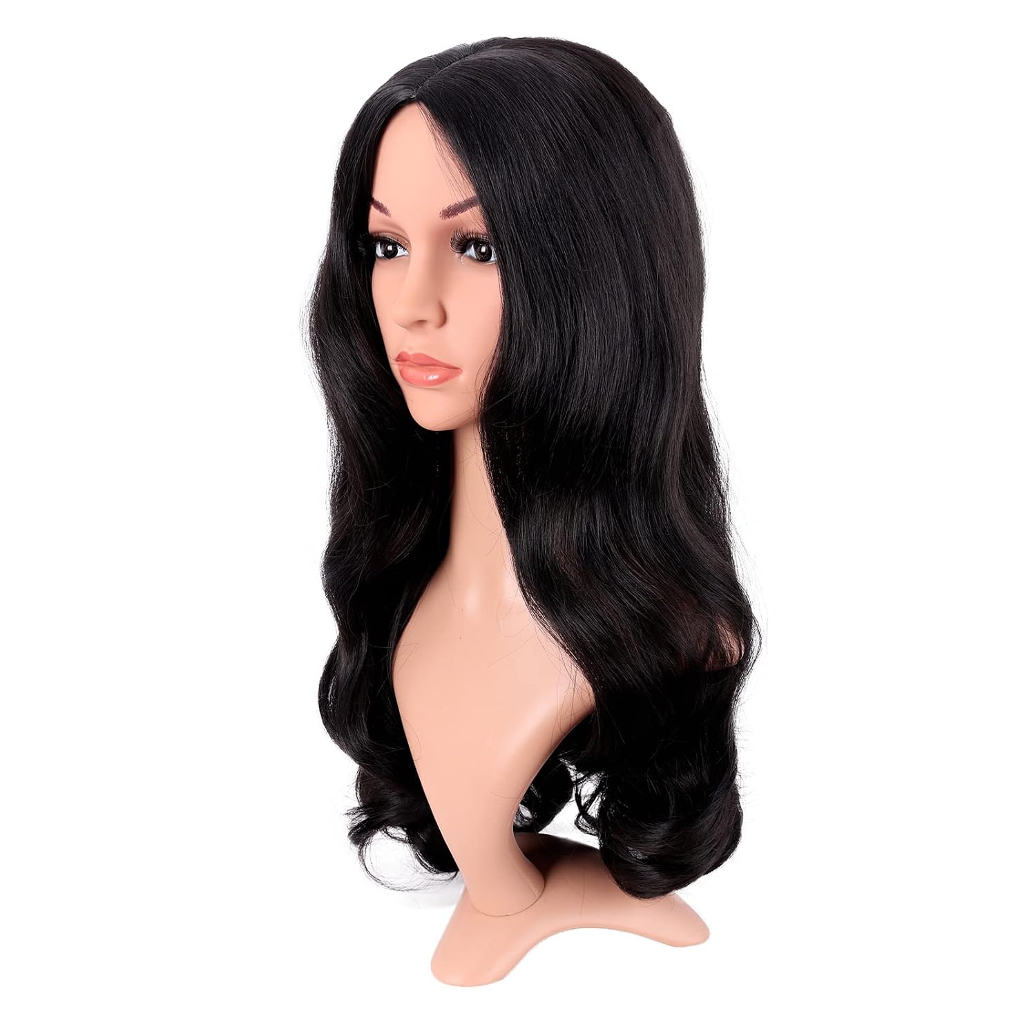 Długa Kręcona Peruka z Przedzi – Anime Cosplay Long Black Hair recenzja i cena