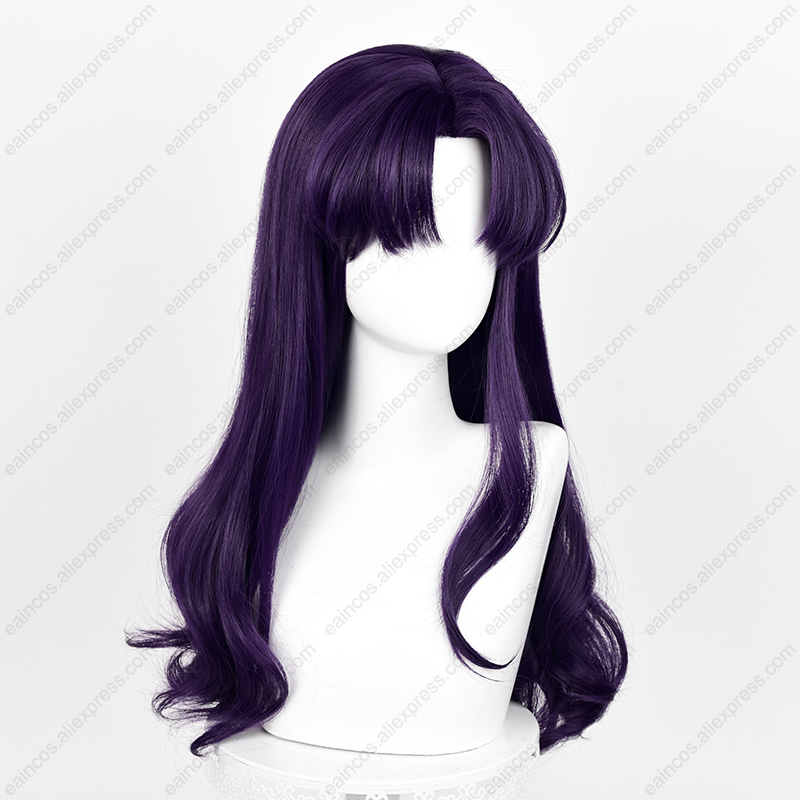 EVA Misato Katsuragi peruka do – Anime Cosplay Long Black Hair recenzja i cena