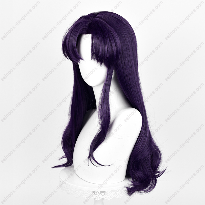 EVA Misato Katsuragi peruka do – Anime Cosplay Long Black Hair recenzja i cena