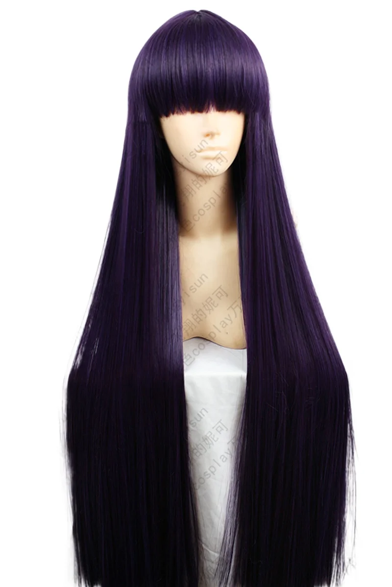 Sailor Mars Rei Hino 100CM dłu – Anime Cosplay Long Black Hair recenzja i cena