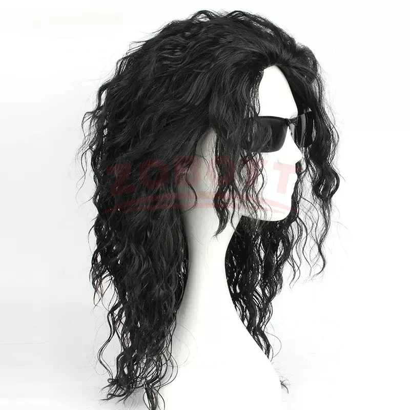 Anime Michael Jackson Cosplay, – Anime Cosplay Long Black Hair recenzja i cena