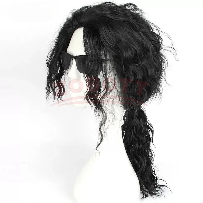 Anime Michael Jackson Cosplay, – Anime Cosplay Long Black Hair recenzja i cena
