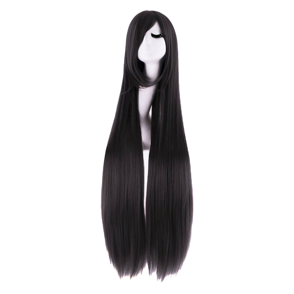 40 cali 100 cm długa prosta pe – Anime Cosplay Long Black Hair recenzja i cena