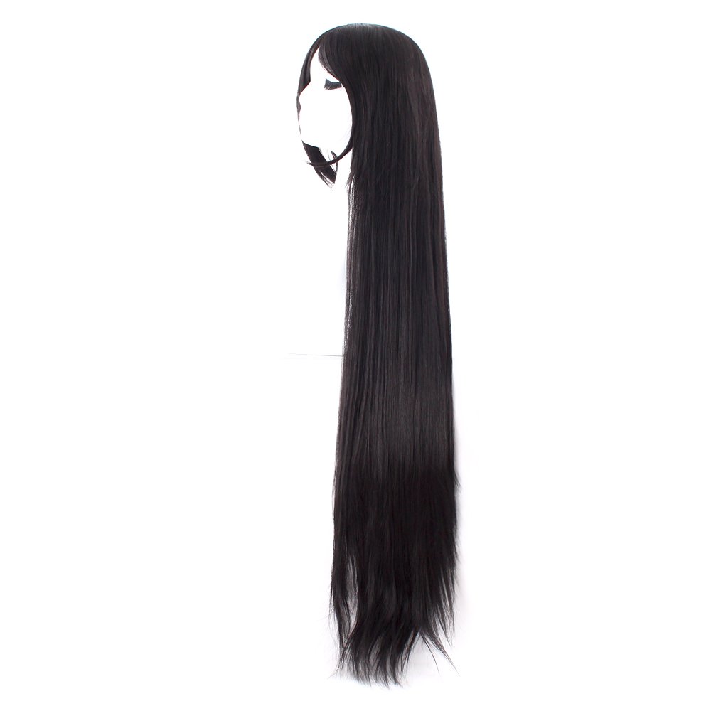 40 cali 100 cm długa prosta pe – Anime Cosplay Long Black Hair recenzja i cena
