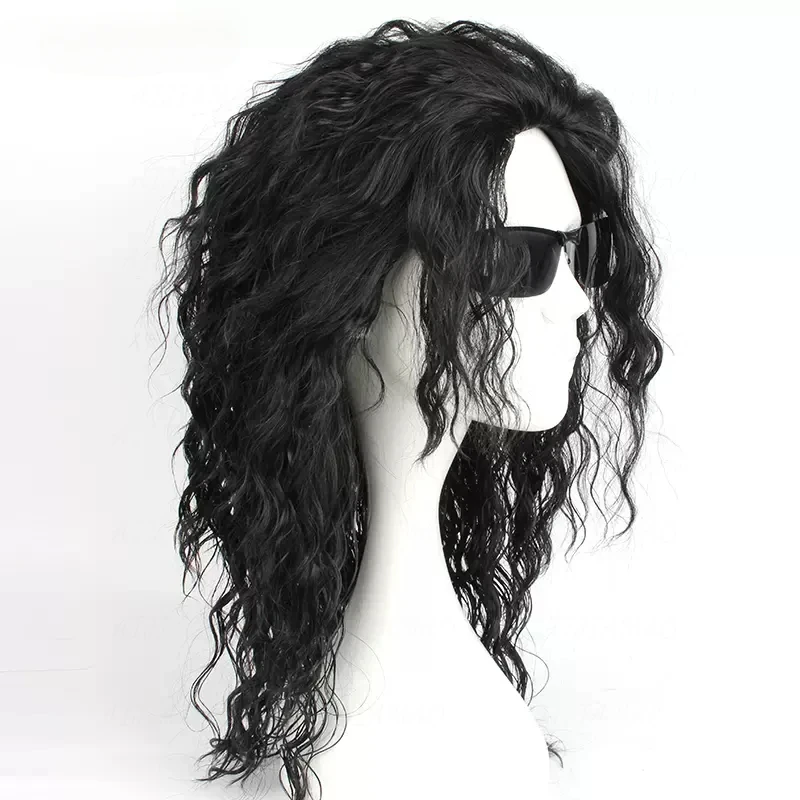 Anime Michael Jackson Cosplay  – Anime Cosplay Long Black Hair recenzja i cena